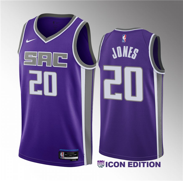 Colby Jones Sacramento Kings purple jersey