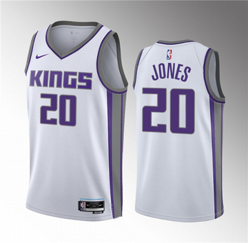 Colby Jones Sacramento Kings white jersey
