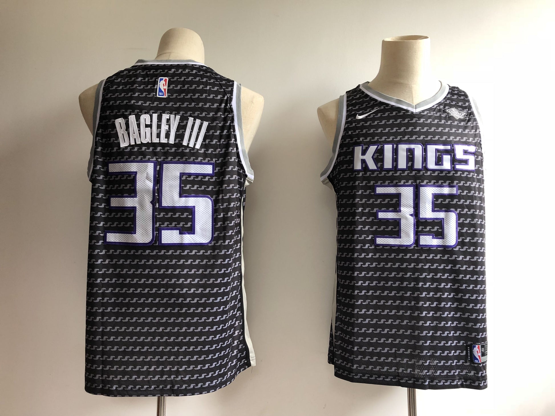 Marvin Bagley III Sacramento Kings black City Edition jersey