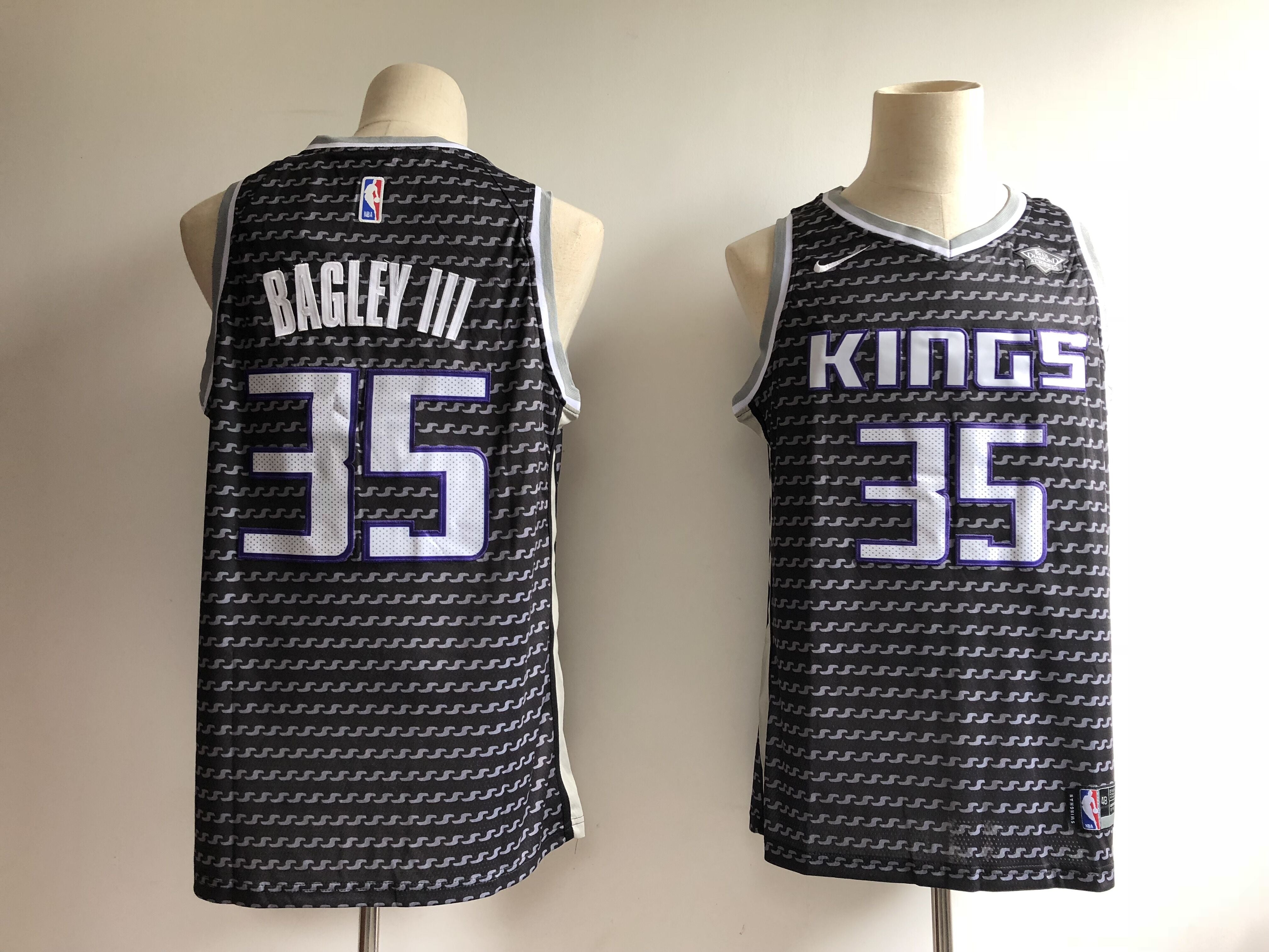 Marvin Bagley III Sacramento Kings black City Edition jersey
