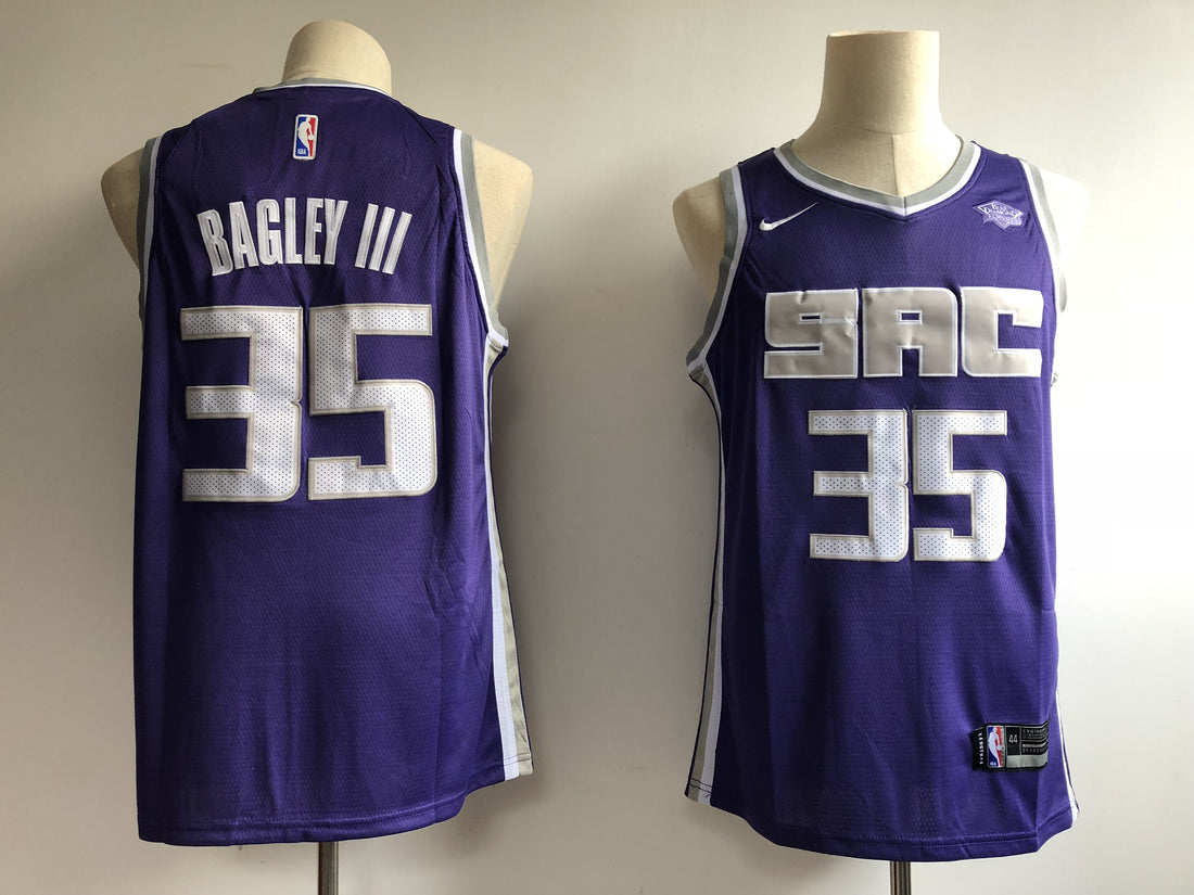 Marvin Bagley III Sacramento Kings purple jersey