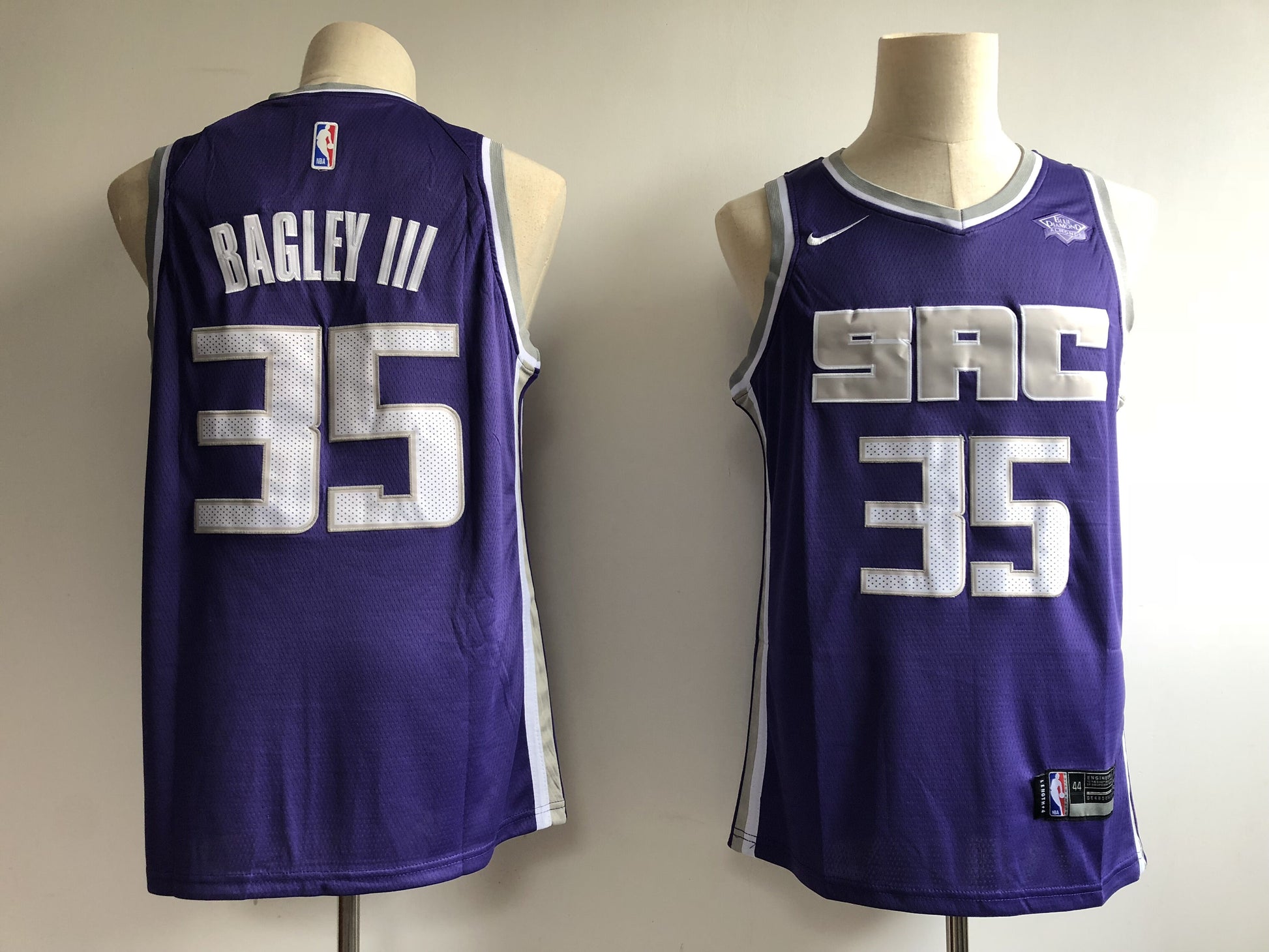 Marvin Bagley III Sacramento Kings purple jersey