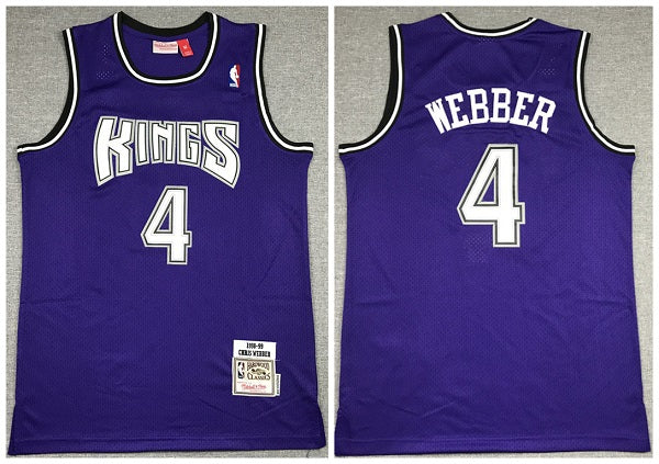 Chris Webber Sacramento Kings purple Throwback jersey