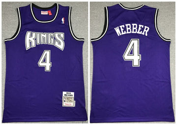 Chris Webber Sacramento Kings purple Throwback jersey