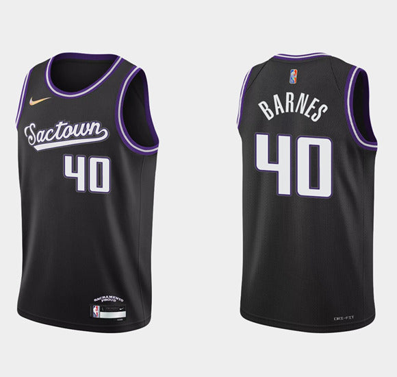 Harrison Barnes Sacramento Kings black jersey