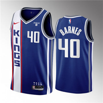Harrison Barnes Sacramento Kings blue City Edition jersey
