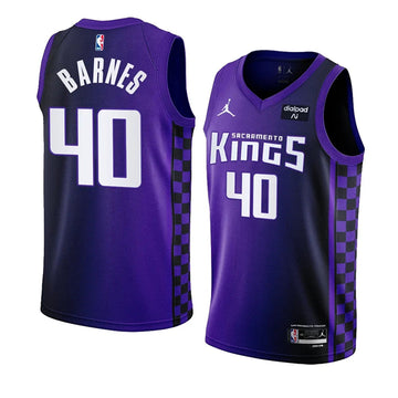 Harrison Barnes Sacramento Kings purple jersey