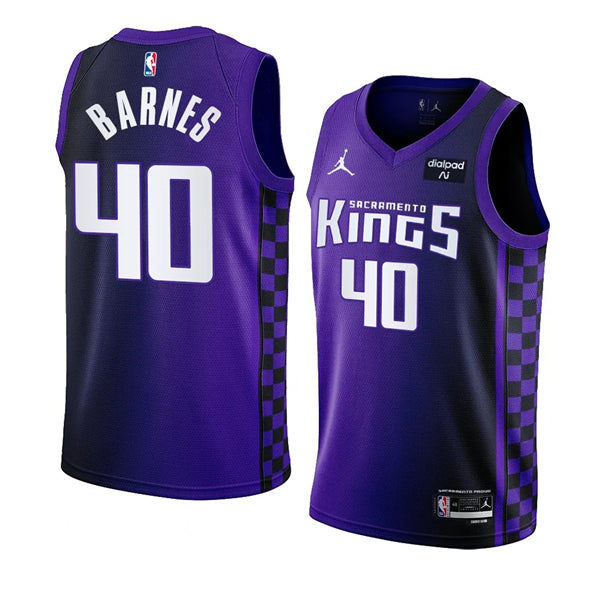 Harrison Barnes Sacramento Kings purple jersey