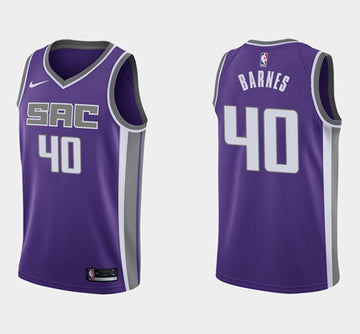 Harrison Barnes Sacramento Kings purple jersey