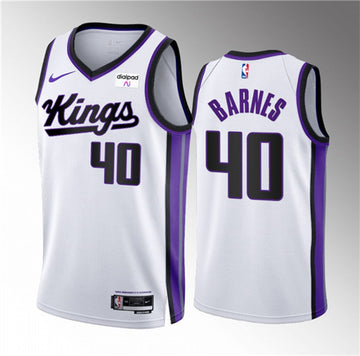 Harrison Barnes Sacramento Kings white jersey