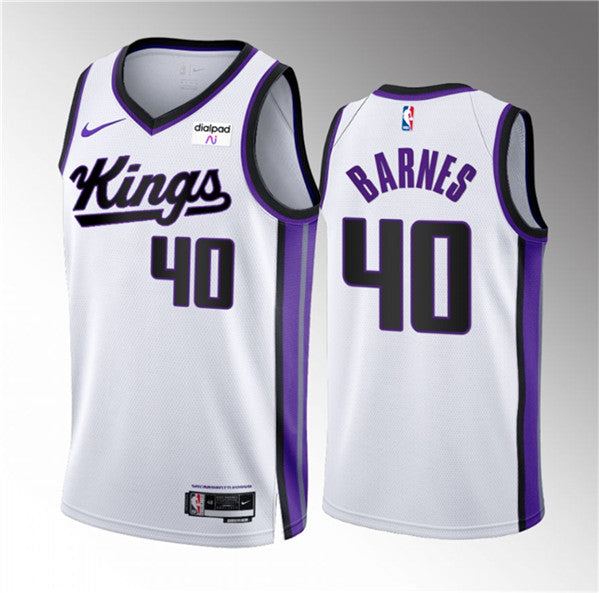 Harrison Barnes Sacramento Kings white jersey