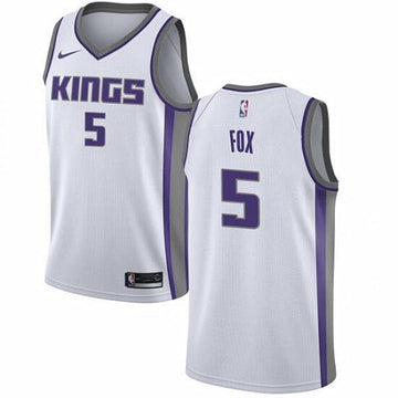 De'Aaron Fox Sacramento Kings white jersey