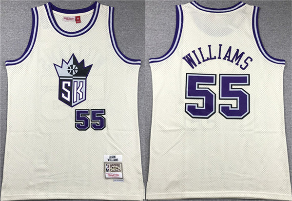 Jason Williams Sacramento Kings white Throwback jersey