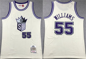 Jason Williams Sacramento Kings white Throwback jersey