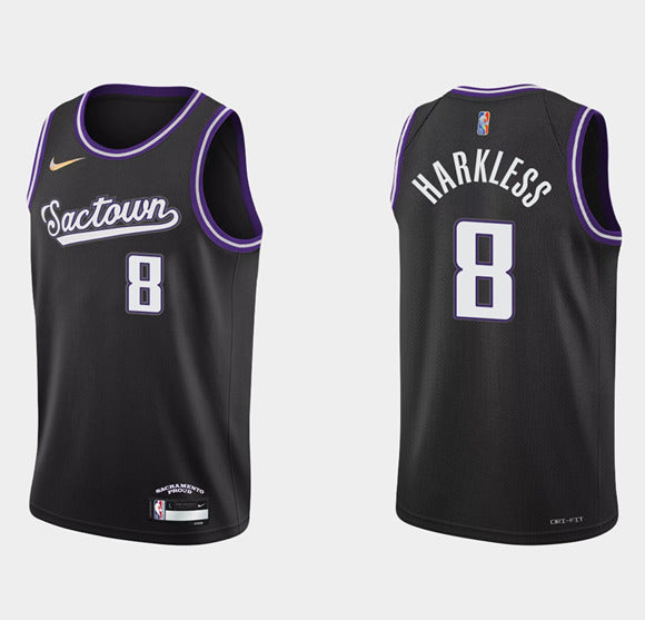 Maurice Harkless Sacramento Kings black jersey