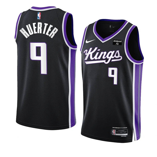 Kevin Huerter Sacramento Kings black jersey