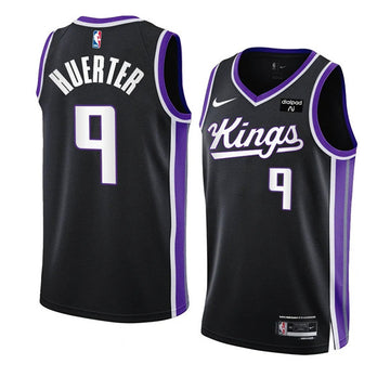 Kevin Huerter Sacramento Kings black jersey