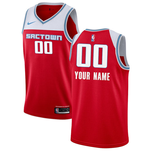 Custom Sacramento Kings red City Edition jersey
