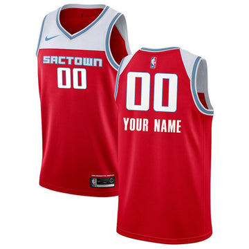 Custom Sacramento Kings red City Edition jersey