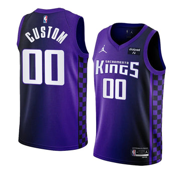 Custom Sacramento Kings purple jersey