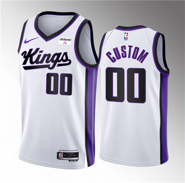 Custom Sacramento Kings white jersey