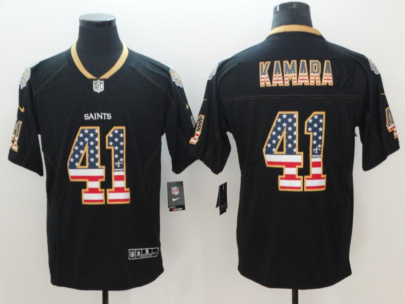 Alvin Kamara New Orleans Saints black Color Rush jersey