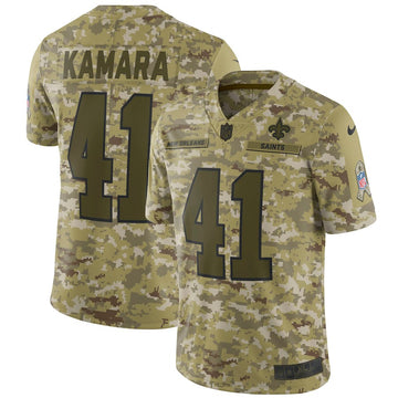 Alvin Kamara New Orleans Saints camo Salute To Service jersey