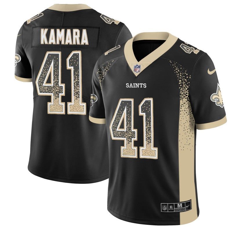 Alvin Kamara New Orleans Saints black Color Rush jersey