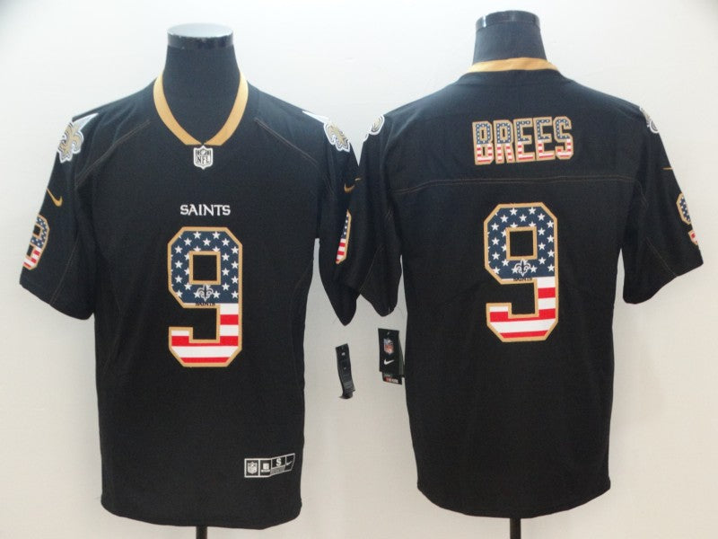Drew Brees New Orleans Saints black Color Rush jersey