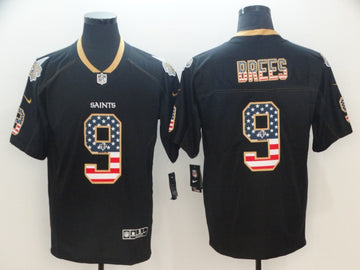 Drew Brees New Orleans Saints black Color Rush jersey