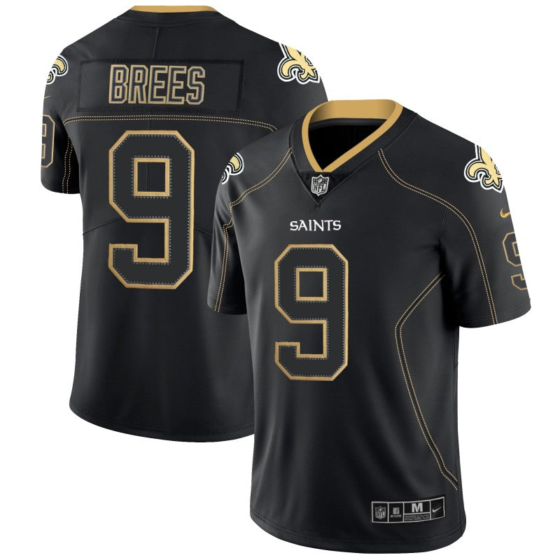 Drew Brees New Orleans Saints black Color Rush jersey