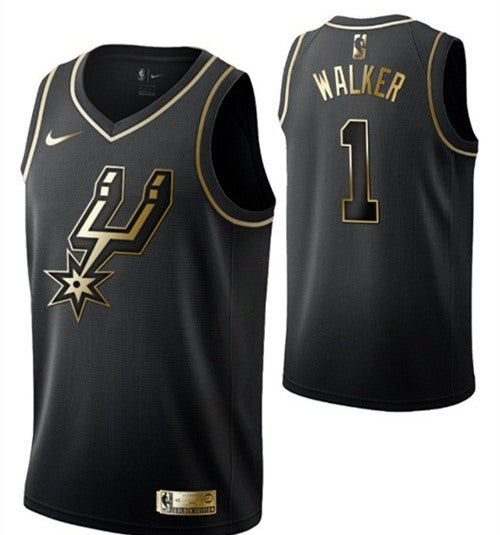 Lonnie Walker San Antonio Spurs black jersey