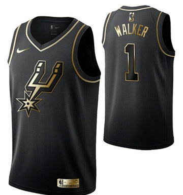 Lonnie Walker San Antonio Spurs black jersey