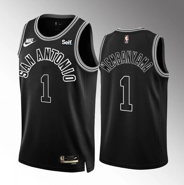 Victor Wembanyama San Antonio Spurs black Classic jersey