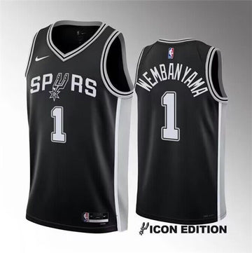 Victor Wembanyama San Antonio Spurs black jersey