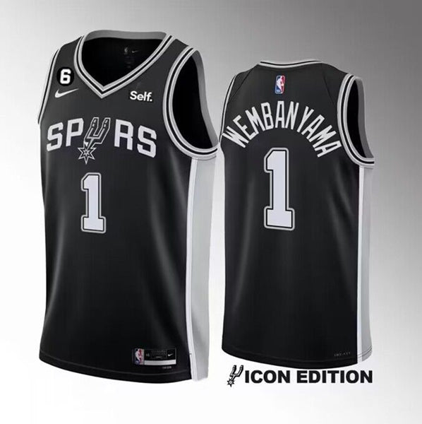 Victor Wembanyama San Antonio Spurs black jersey