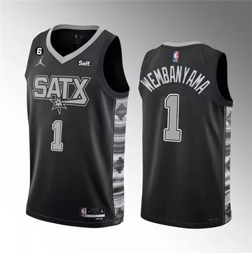 Victor Wembanyama San Antonio Spurs black jersey