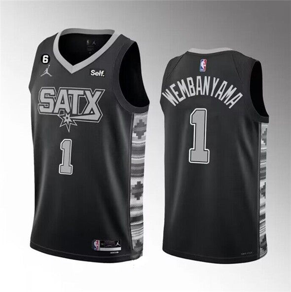 Victor Wembanyama San Antonio Spurs black jersey