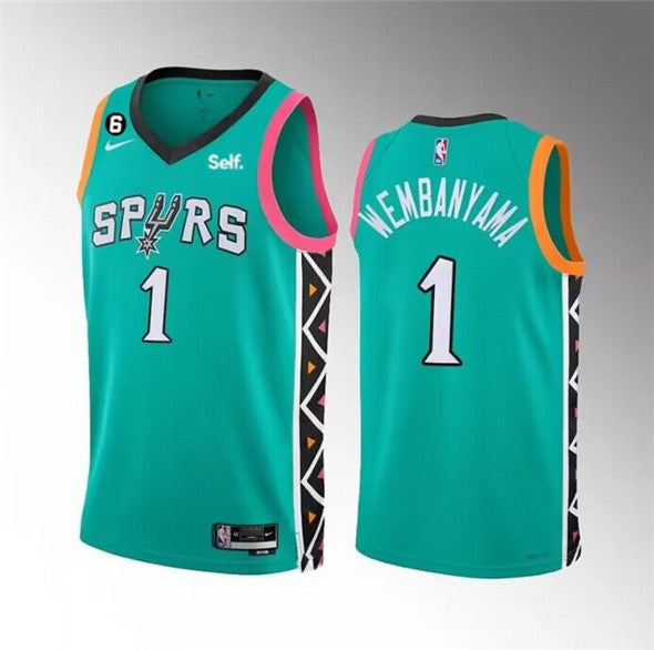 Victor Wembanyama San Antonio Spurs teal City Edition jersey