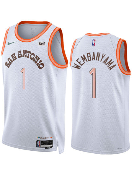 Victor Wembanyama San Antonio Spurs white City Edition jersey