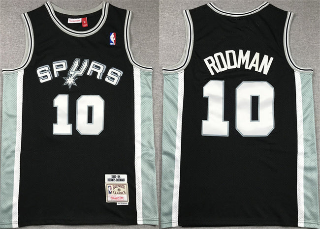 Dennis Rodman San Antonio Spurs black jersey