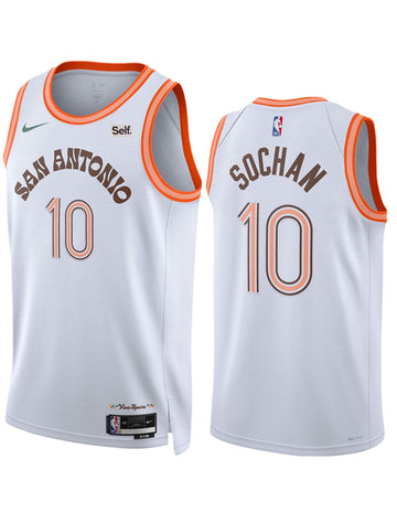 Jeremy Sochan San Antonio Spurs white City Edition jersey