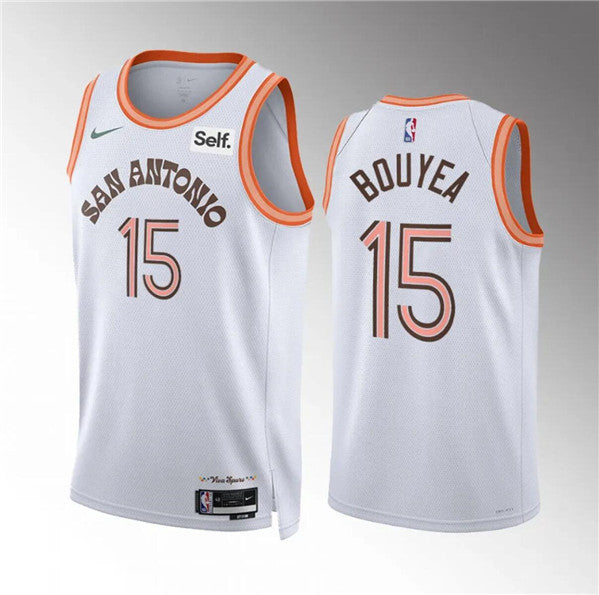 Jamaree Bouyea San Antonio Spurs white City Edition jersey