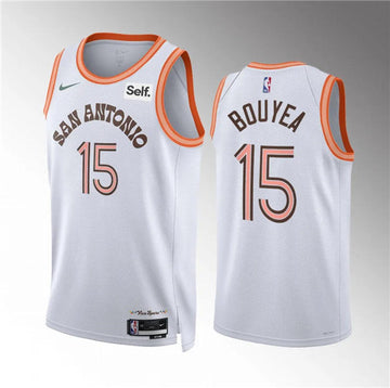 Jamaree Bouyea San Antonio Spurs white City Edition jersey