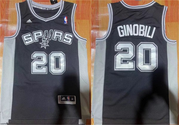 Manu Ginobili San Antonio Spurs black jersey