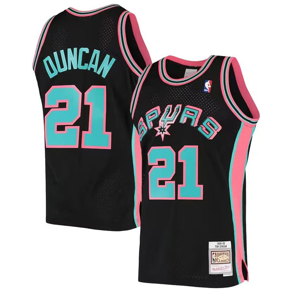 Tim Duncan San Antonio Spurs black jersey