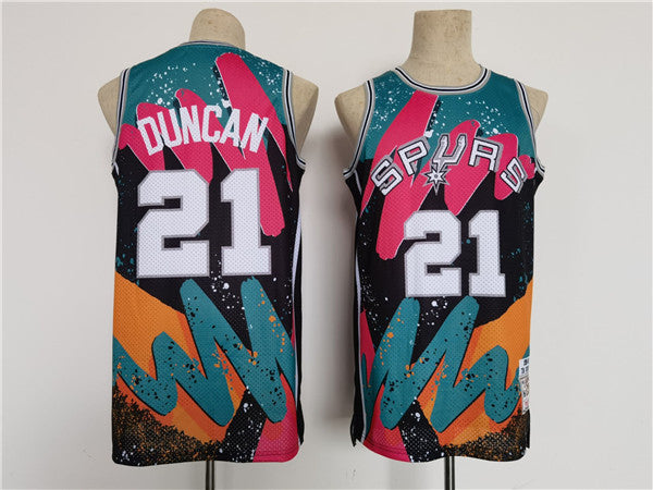 Tim Duncan San Antonio Spurs Throwback jersey
