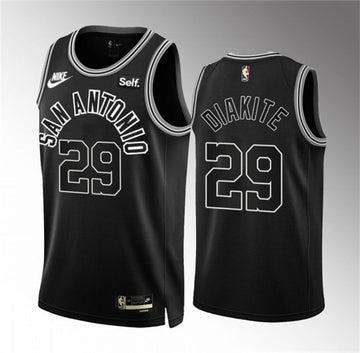 Mamadi Diakite San Antonio Spurs black jersey