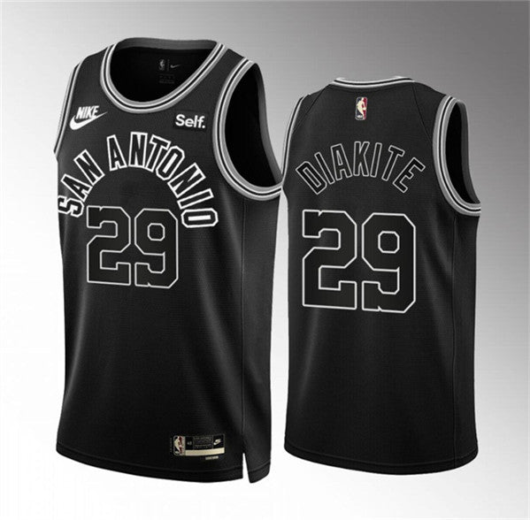 Mamadi Diakite San Antonio Spurs black jersey