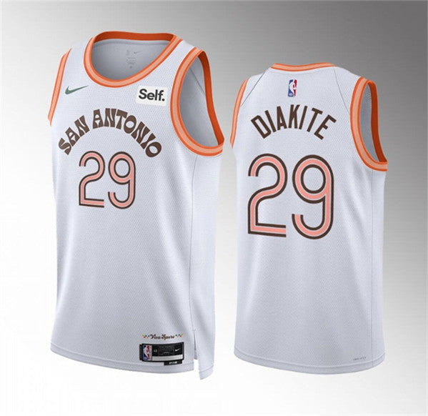 Mamadi Diakite San Antonio Spurs white City Edition jersey